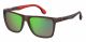 Carrera  UNISEX sunglasses with a MATTE BLACK WHITE frame and GREEN MULTILAYER lens with a lens width of 56mm and model number Carrera 5047/S